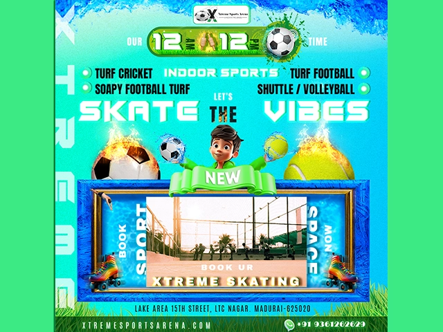 Indoor Soap Football Skating Arena in Madurai